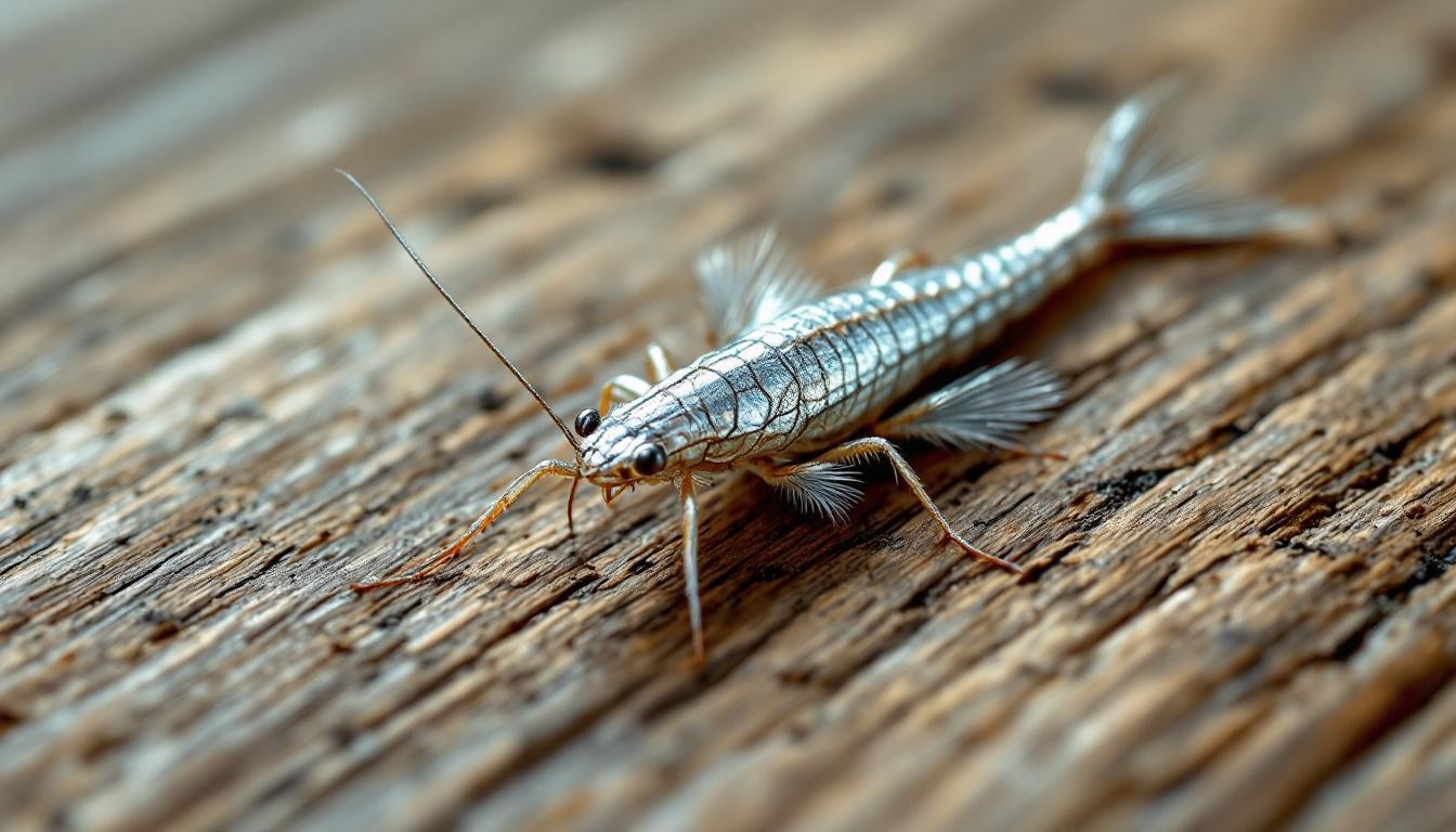 Poissons d’argent : Insecte rampant de maison